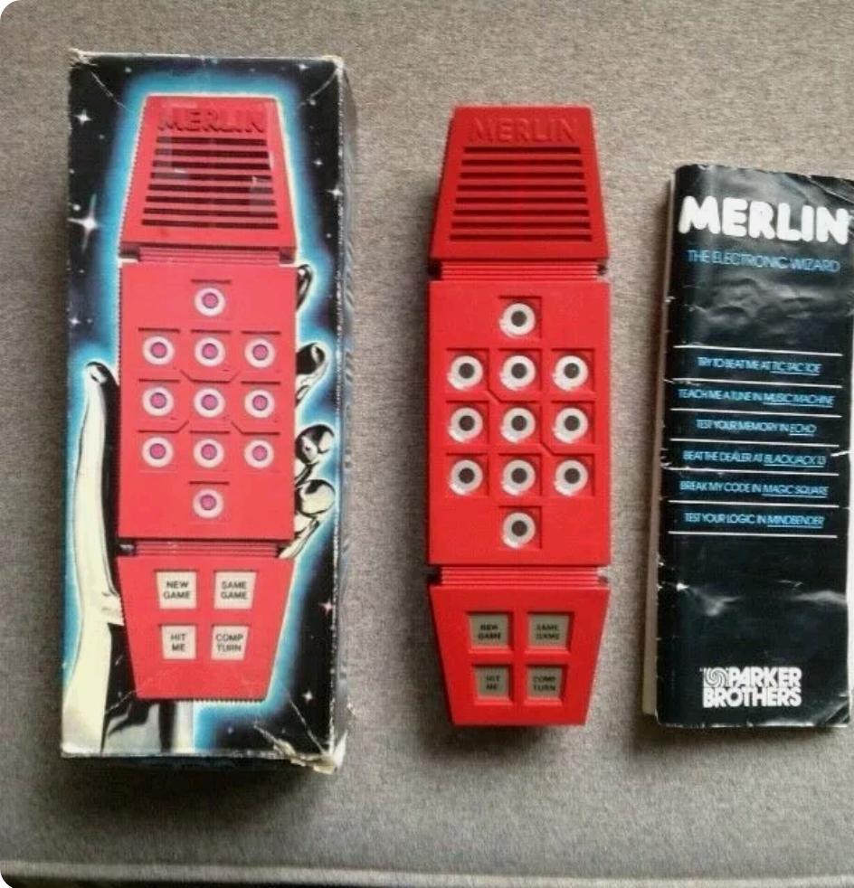 Merlin 80s sound and memory game scrolller