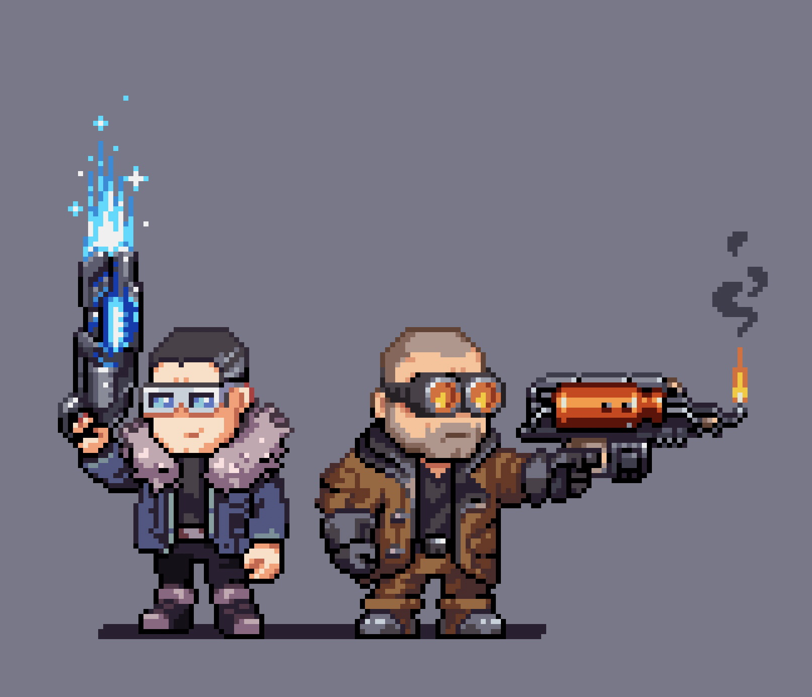 Mick & Leo in pixels | Scrolller