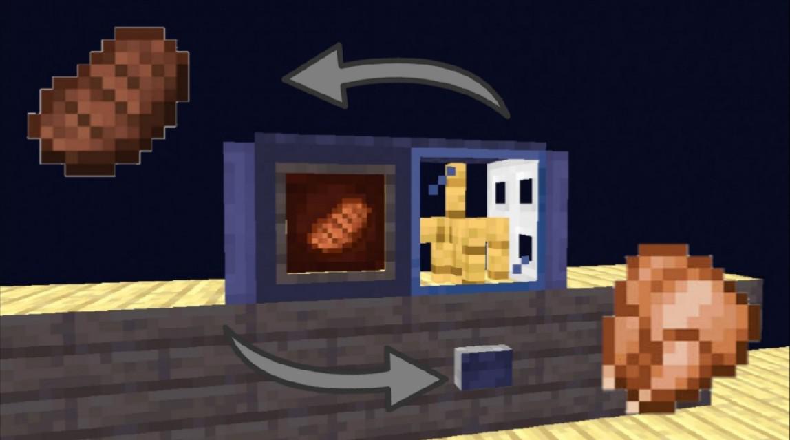 Minecraft how to build a working microwave (video link in description