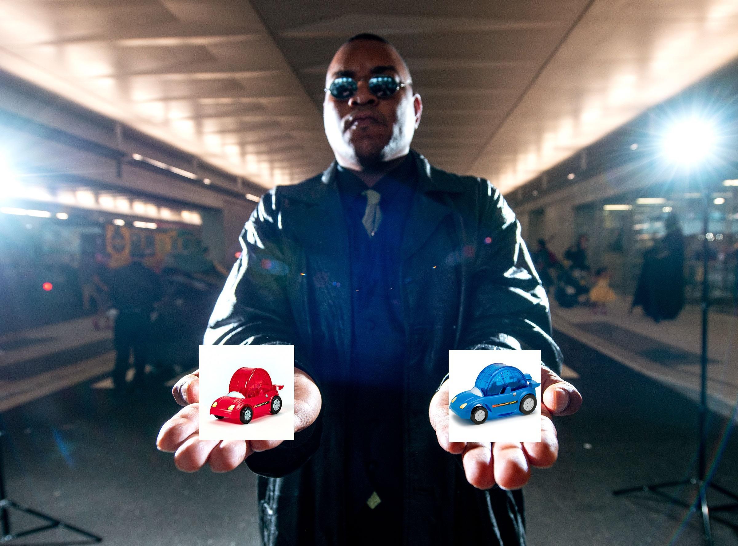 Morpheus and Neo have to choose Scrolller