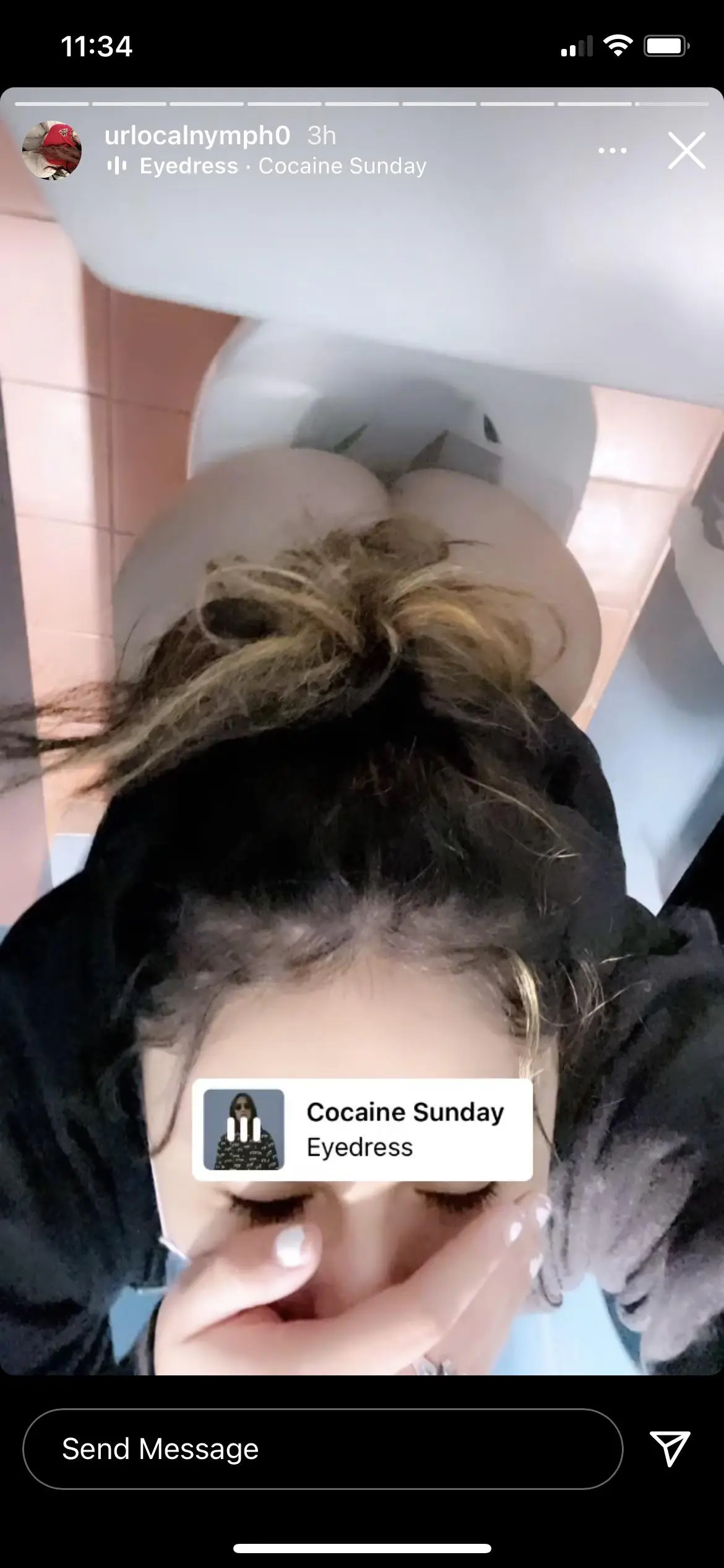 Most recent from her ig story