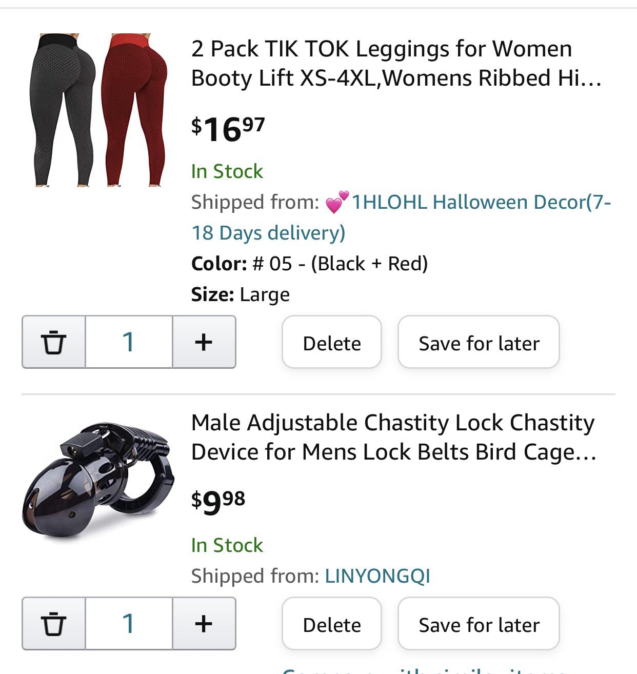 My amazon cart…I can’t wait 😍 Scrolller