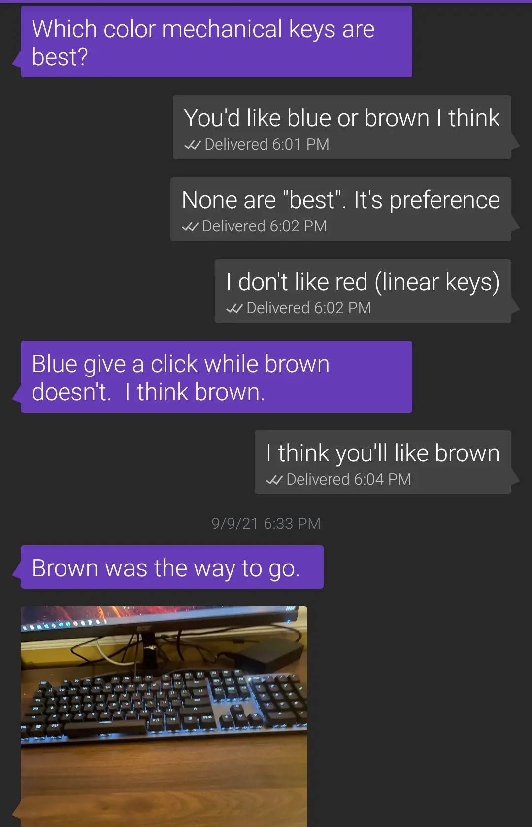 My dad (60) just got his first mechanical keyboard | Scrolller
