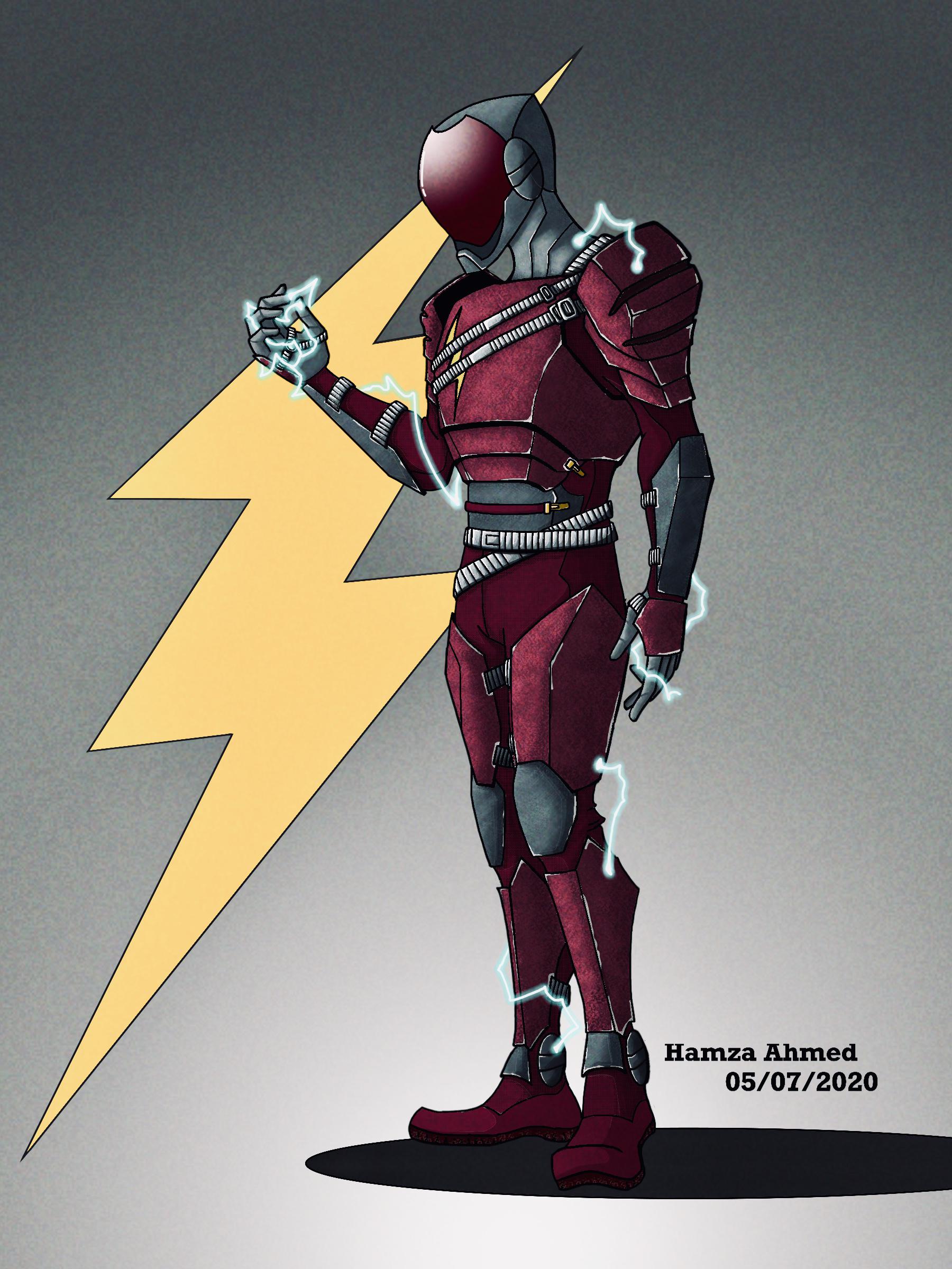 Flash Knightmare Version My drawing of the Flash in his Knightmare suit. ( instagram : @hamza ...