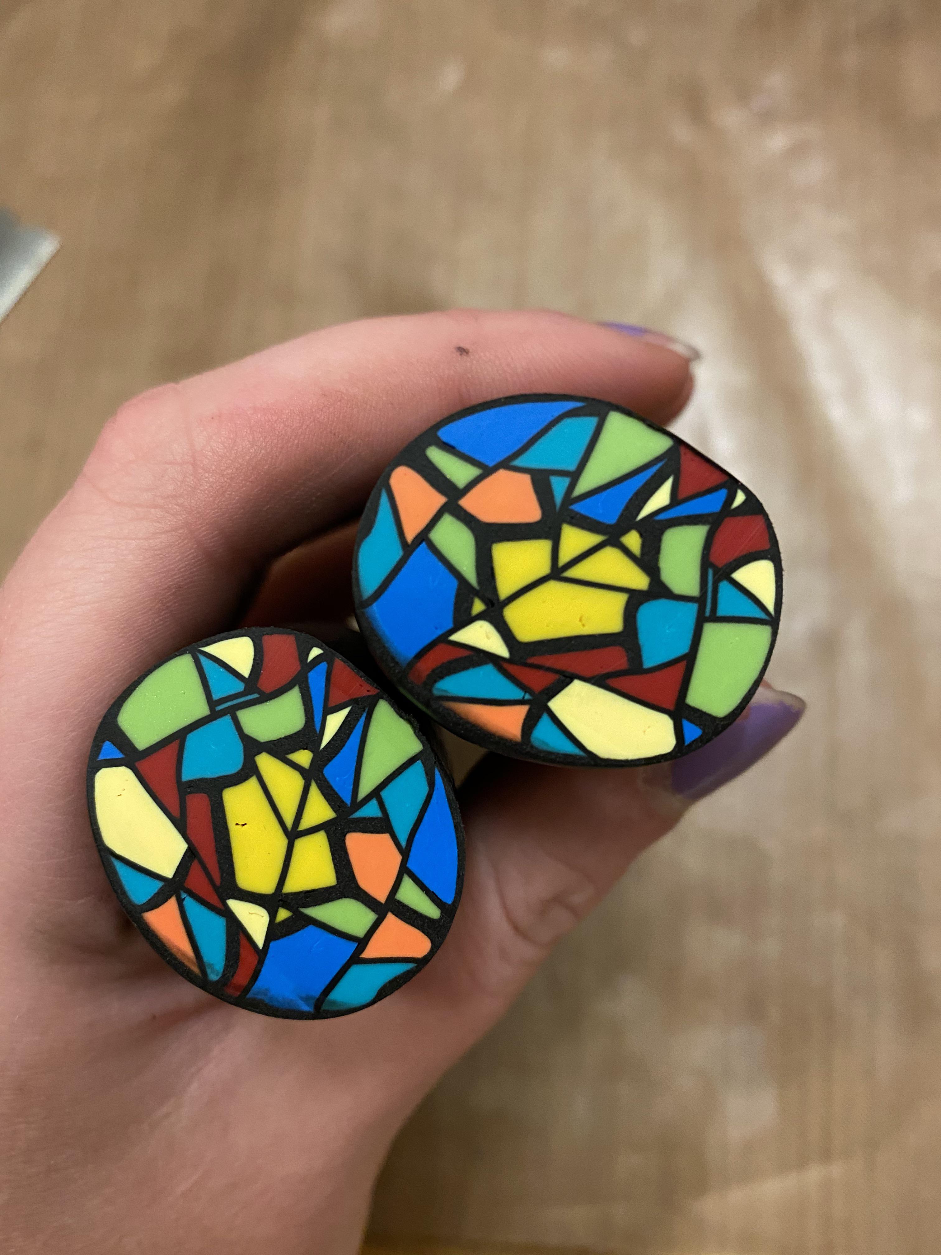 My first stained glass cane!!!!!!! 😊 Scrolller