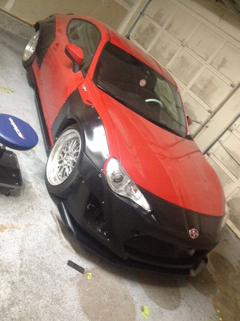 My friend just put this rocket bunny body kit on by himself and is ...