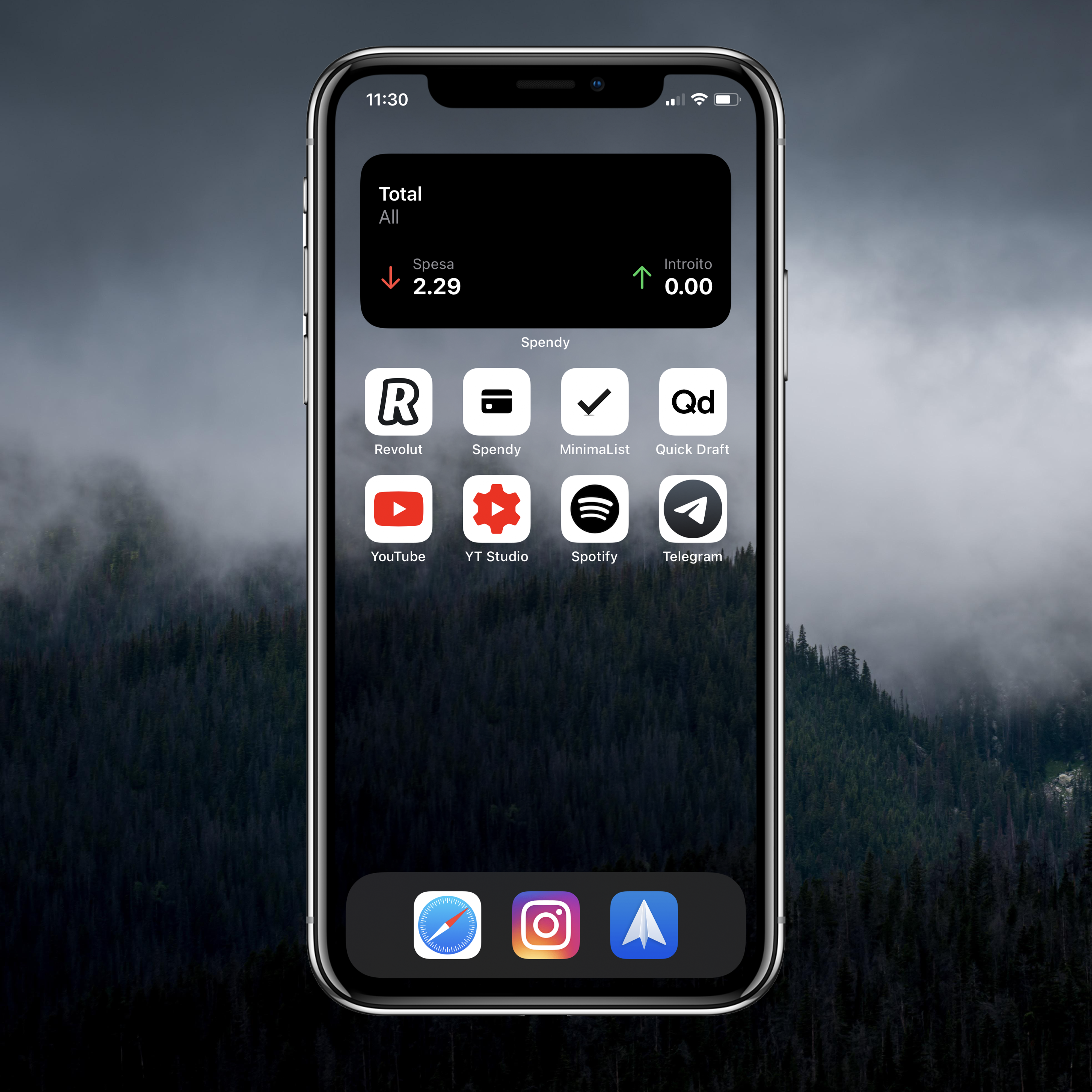 My new minimalist homescreen with iOS 14. | Scrolller