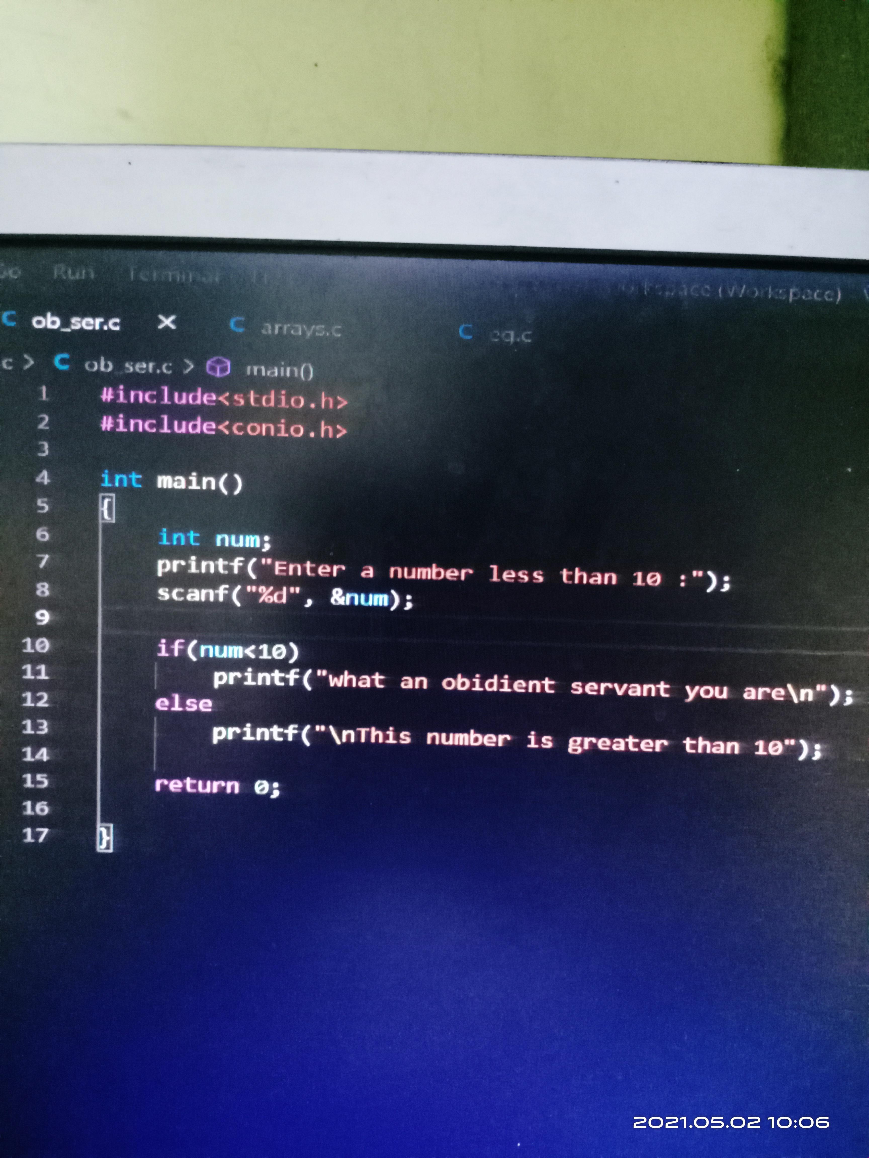 My second most program of C. | Scrolller