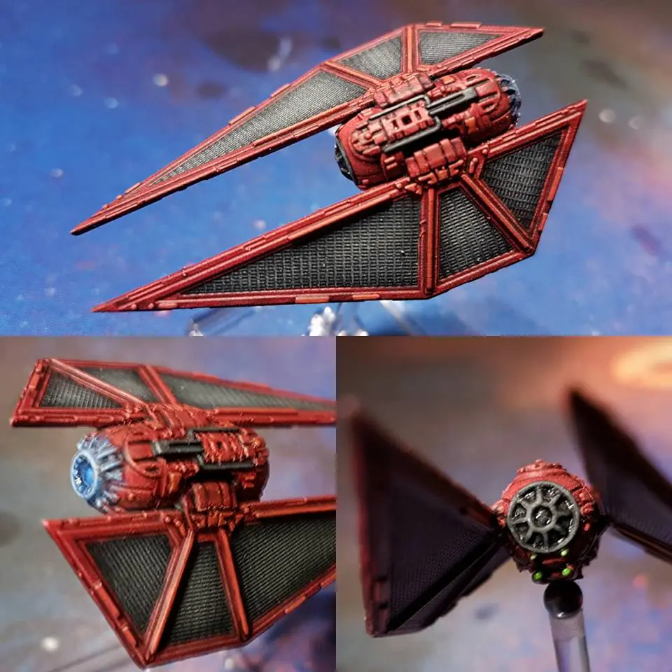 My TIE Striker repaint. Red wunz go fasta! | Scrolller