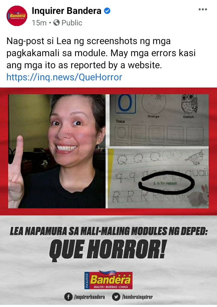 Nag Post Si Lea Ng Screenshots Ng Mga Pagkakamali Sa Module May Mga Errors Kasi Ang Mga Ito As