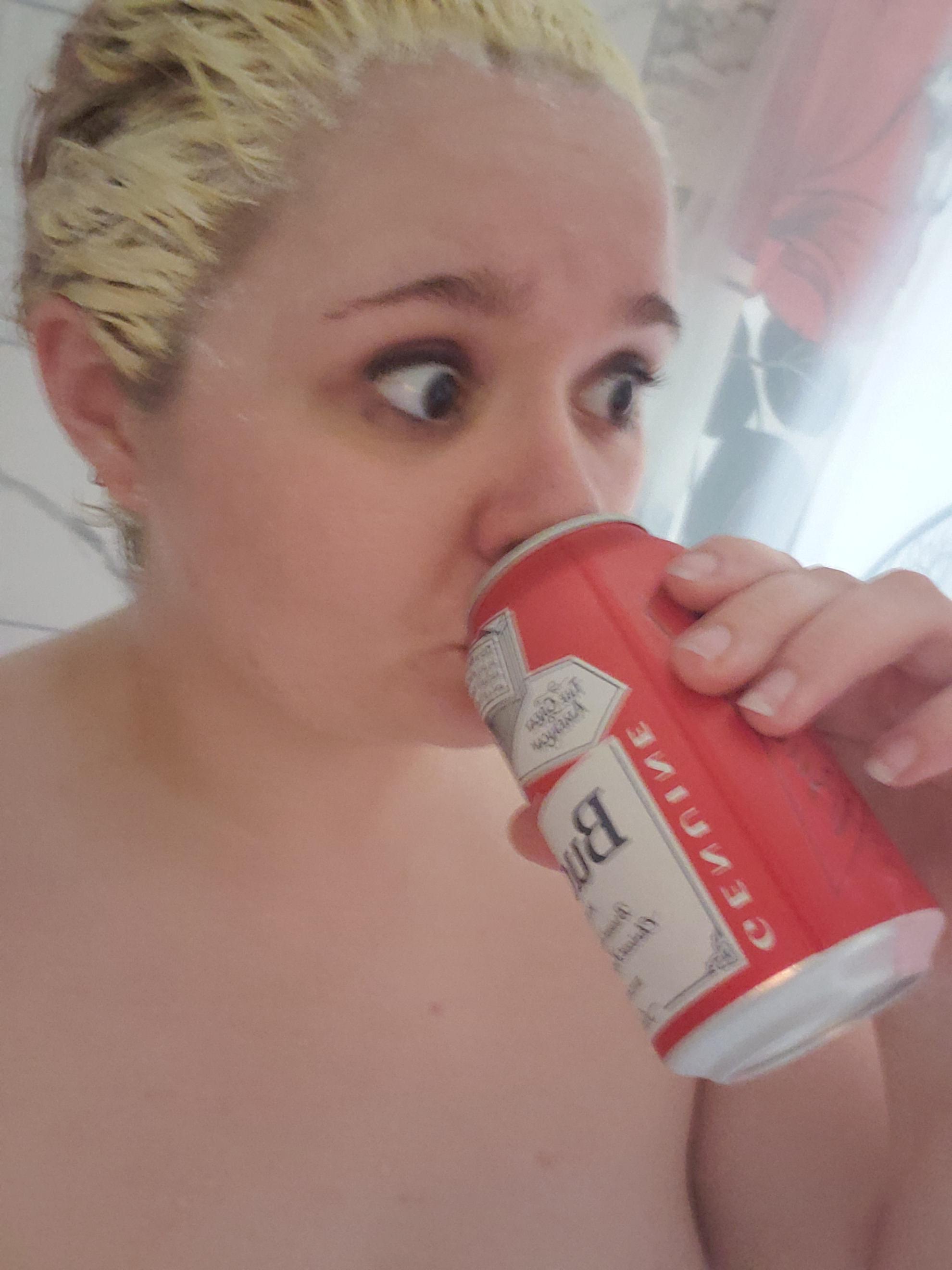 Naked And Afraid Shower Beer Nothing Fancy Just Bleaching My Hair For