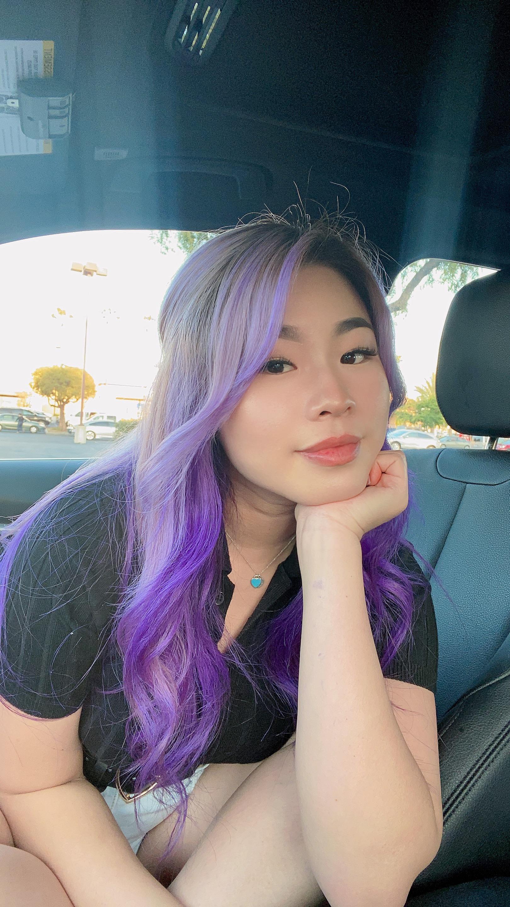 Not Really Nsfw But Do You Like My Purple Hair🥺💜 Scrolller 2157