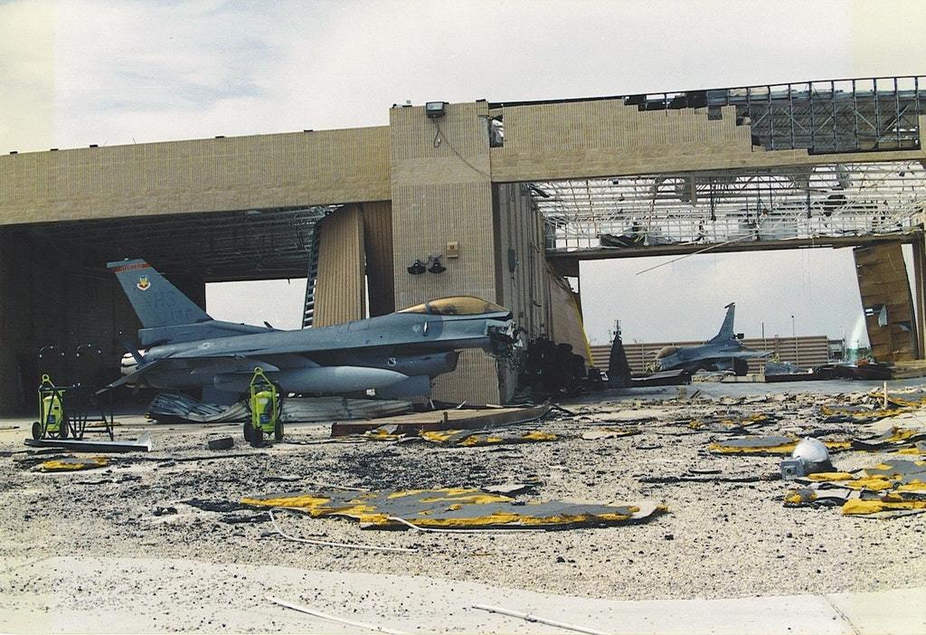 Not you typical fighter jet post. Damaged F-16's from Hurricane Andrew ...