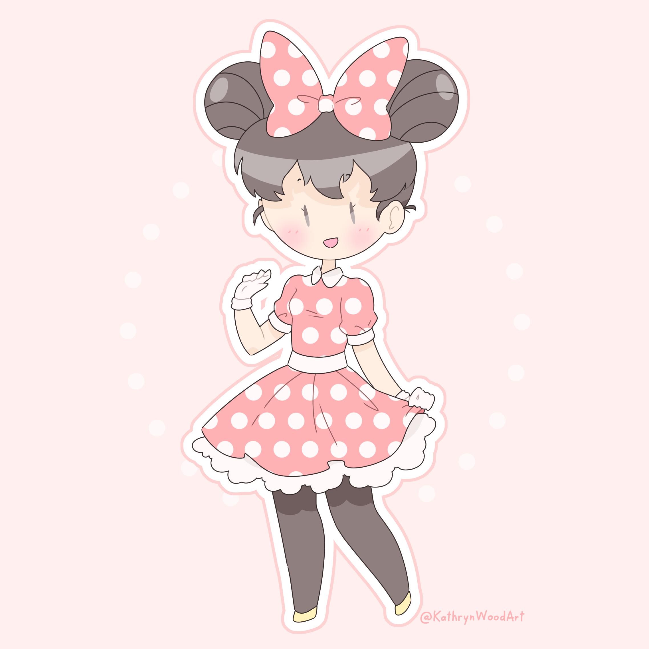 [OC] Minnie Mouse chibi gijinka | Scrolller