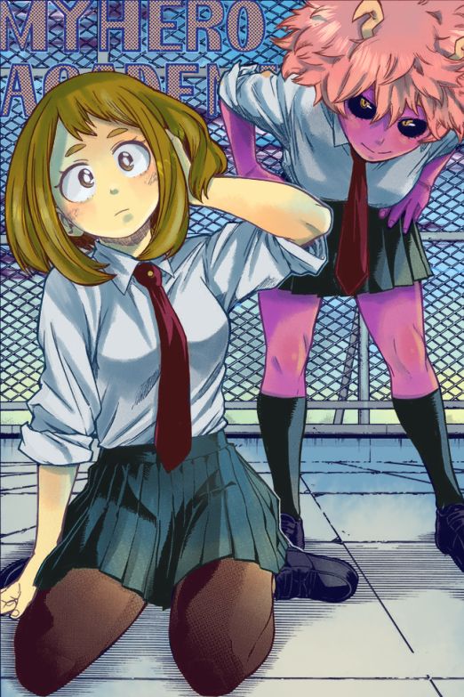 Ochako and Mina Coloring | Scrolller