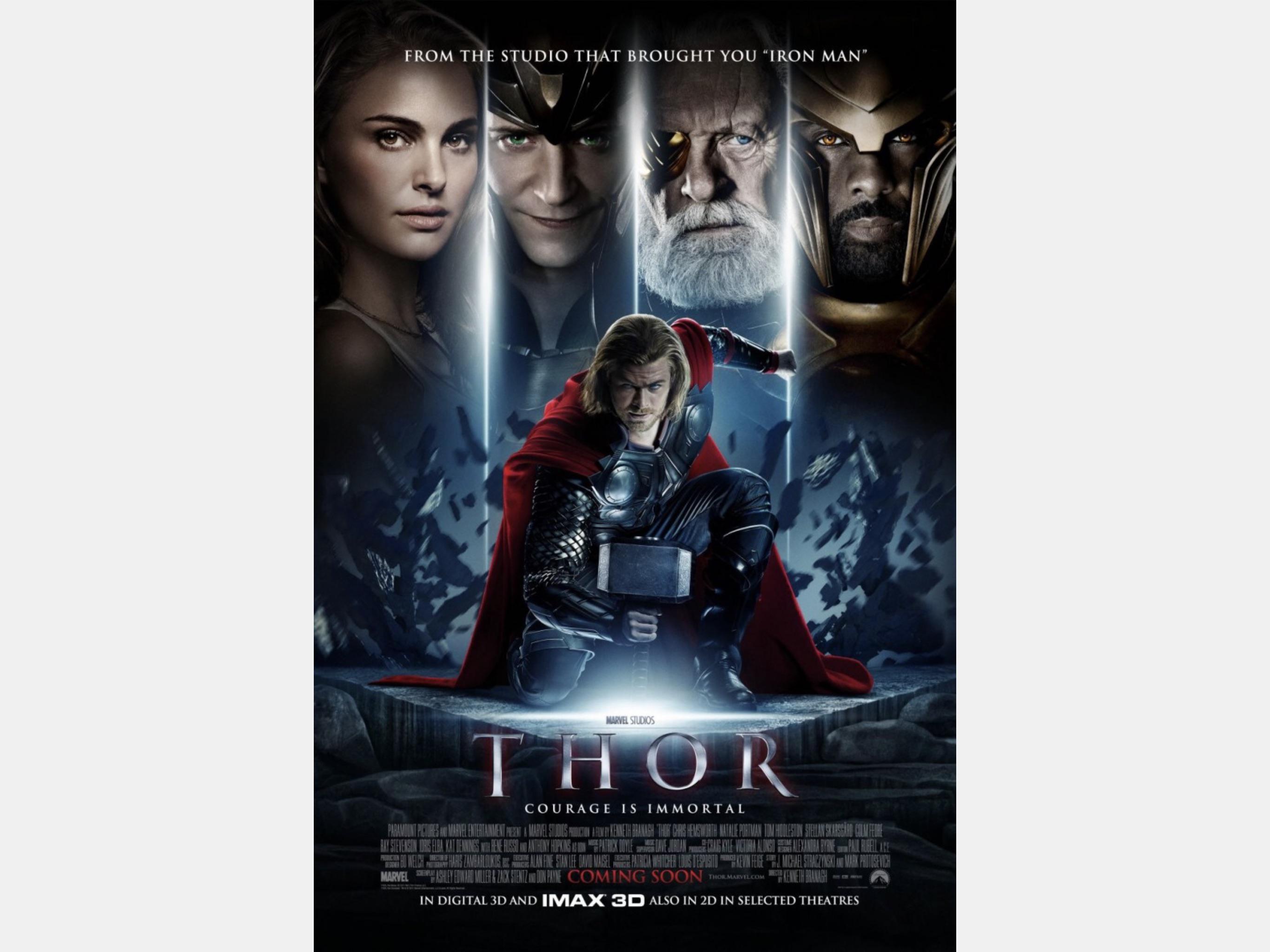 On this day 10 years ago, the first Thor movie was released in theaters ...