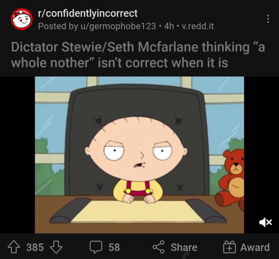 op thought stewie said 