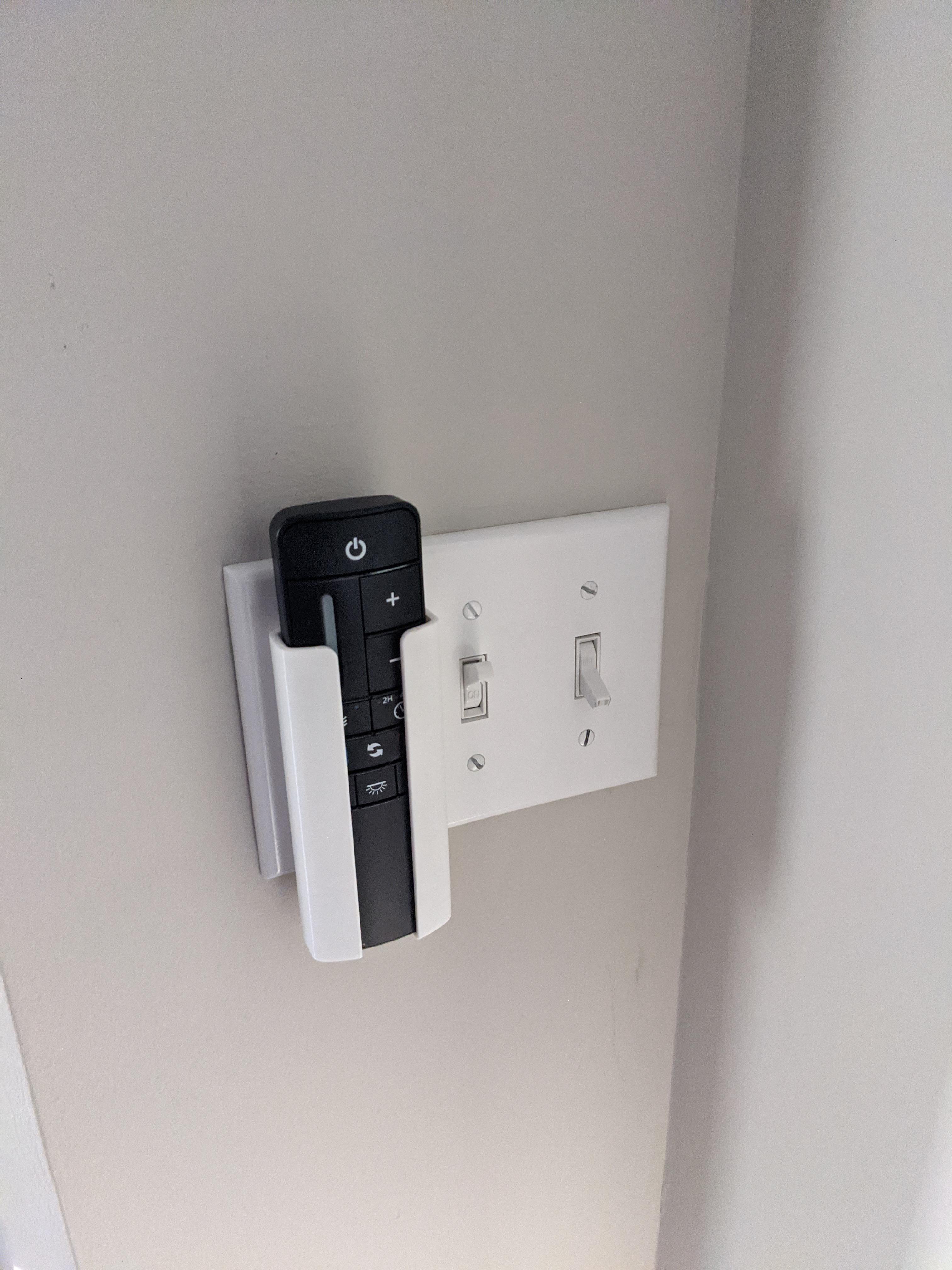 Outdoor ceiling fan remote holder Scrolller