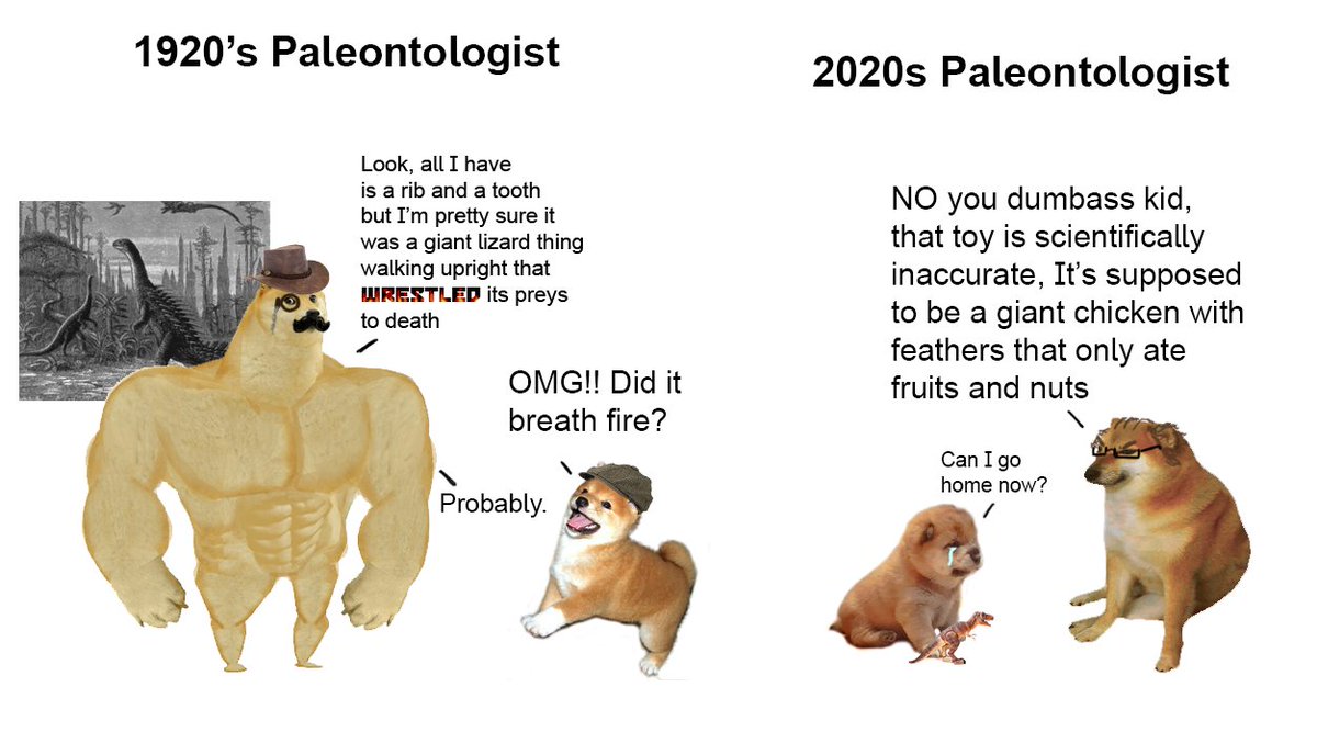 Paleontologists then and now Scrolller