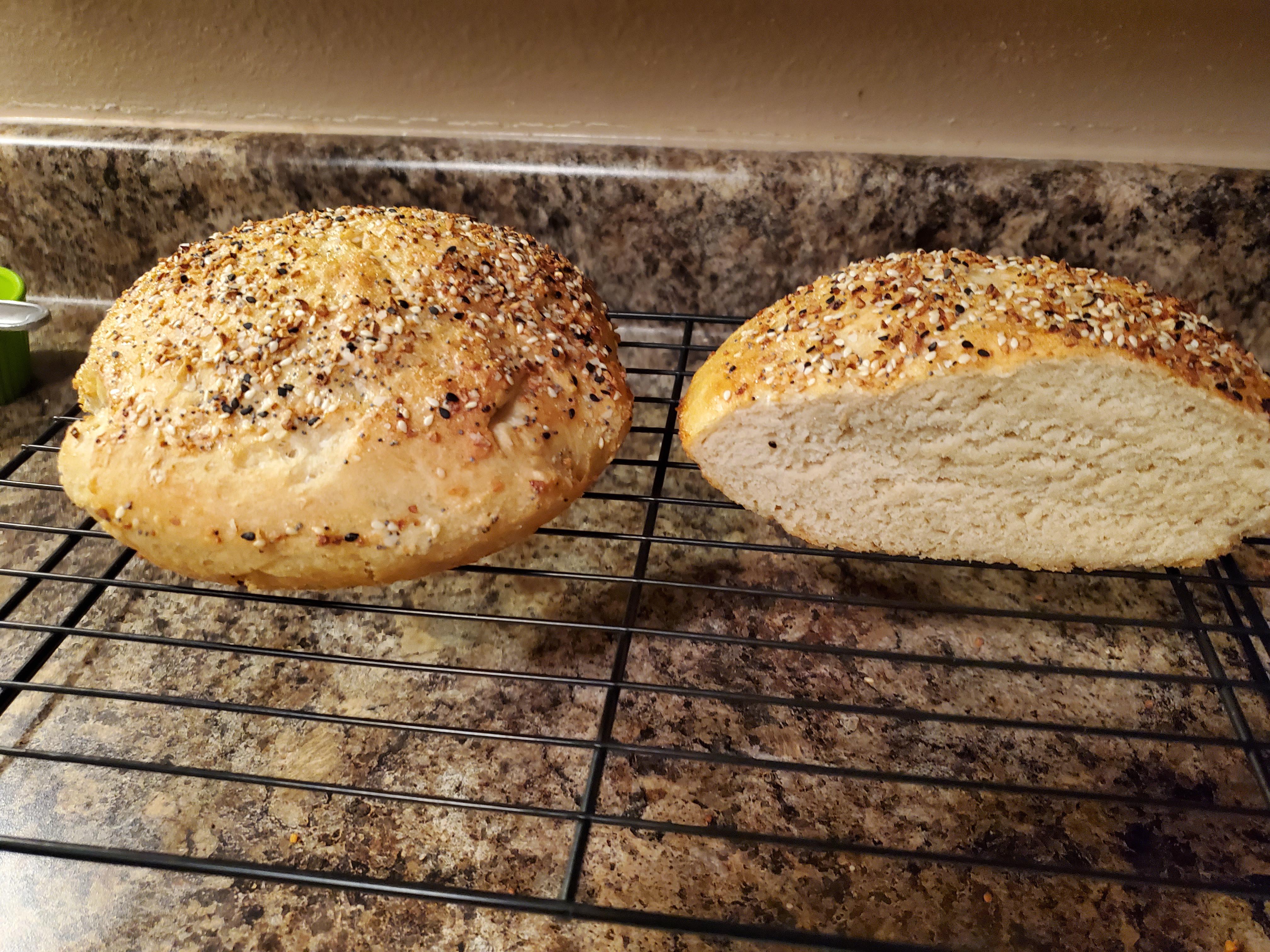 Peasant Loaf with Everything Bagel Seasoning Scrolller