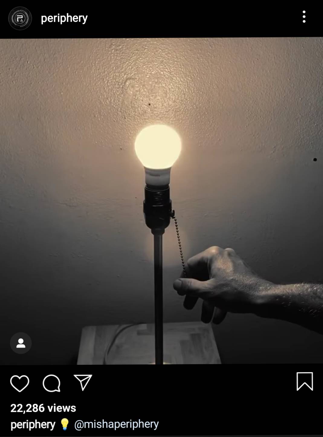 Periphery uploads cryptic 3 second video of a light bulb - upcoming ...