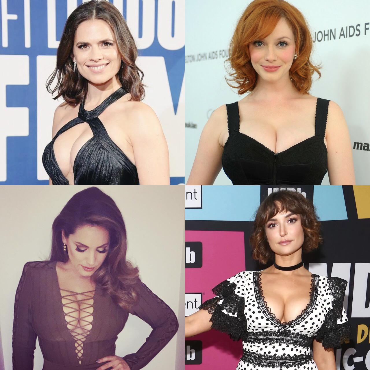 Pick One For The Perfect Titfuck Hayley Atwell Christina Hendricks