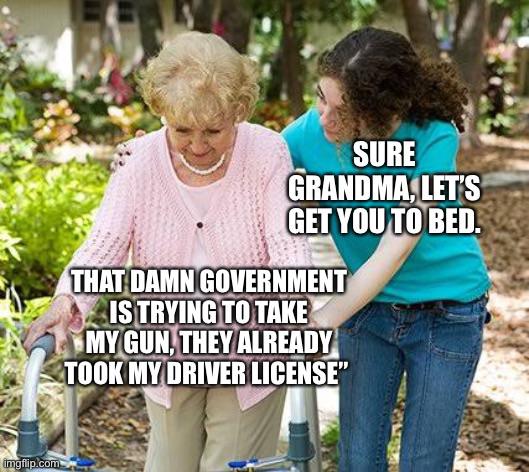 Poor granny, she’s gone insane | Scrolller