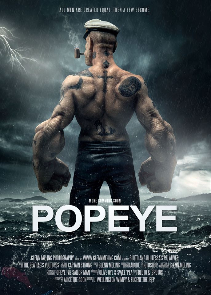 Popeye Poster By Glenn Meling Scrolller