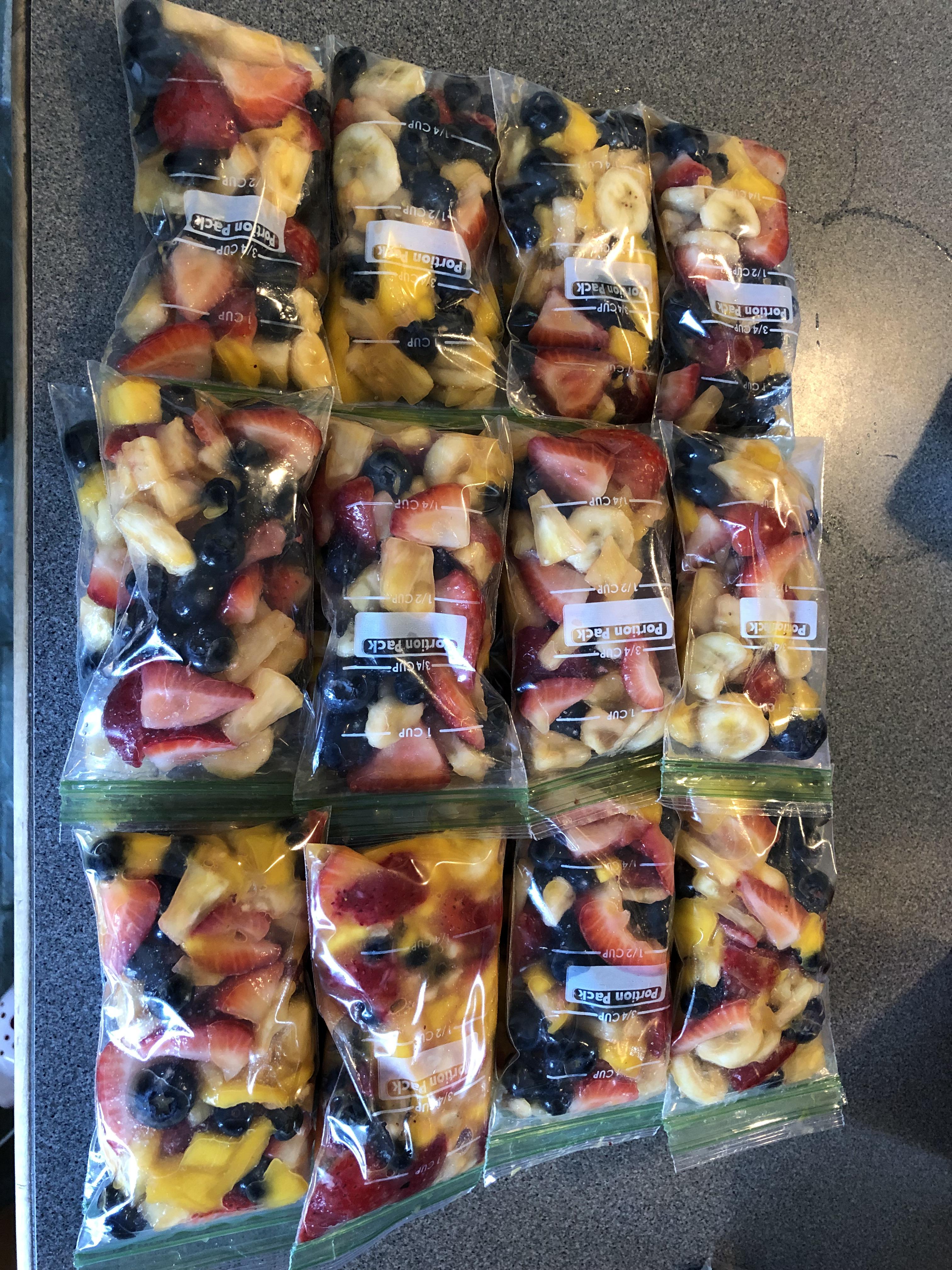 Post workout fruit smoothie prep Scrolller