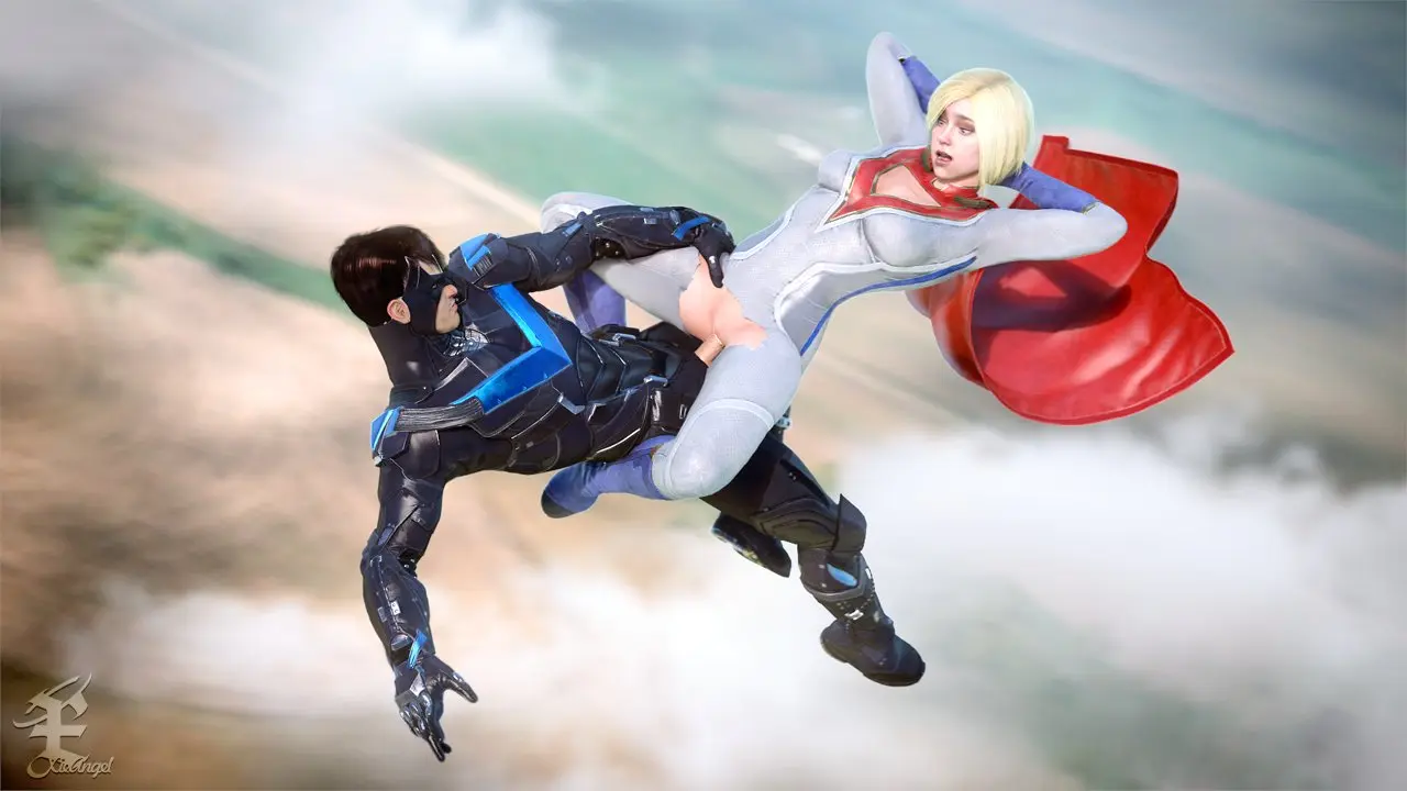 Power Girl And Nightwing Flying Sex Xieangel [dc Comics] Scrolller