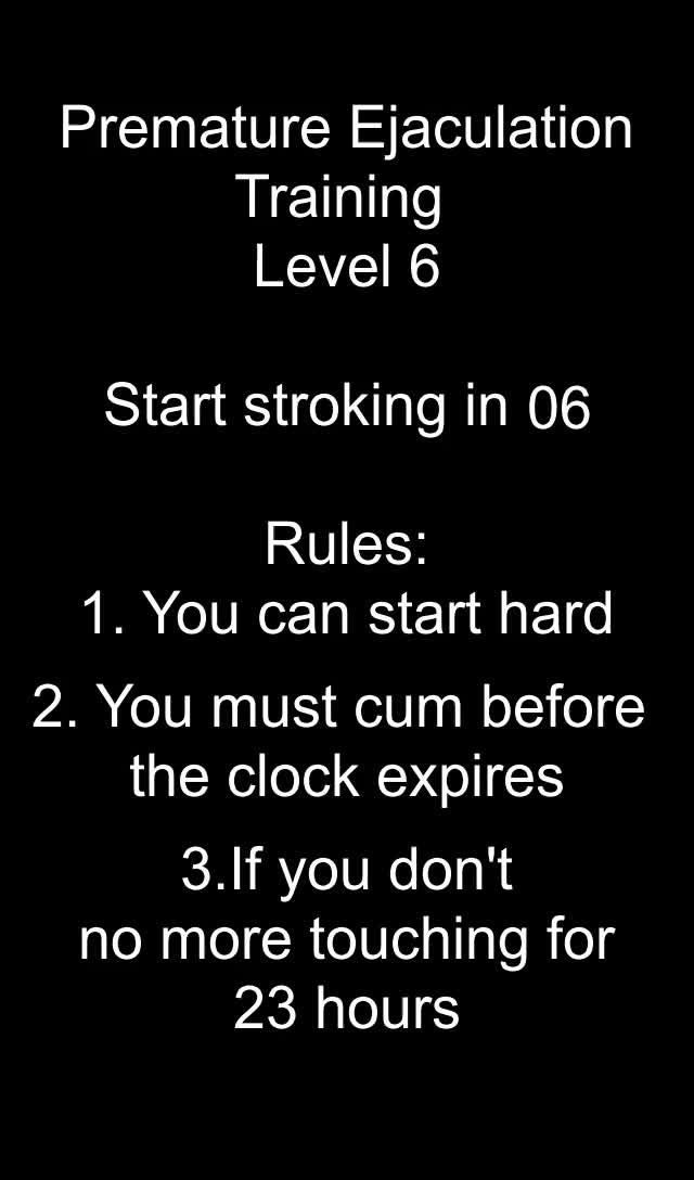 Premature Ejaculation Training Level 6 Finale Scrolller