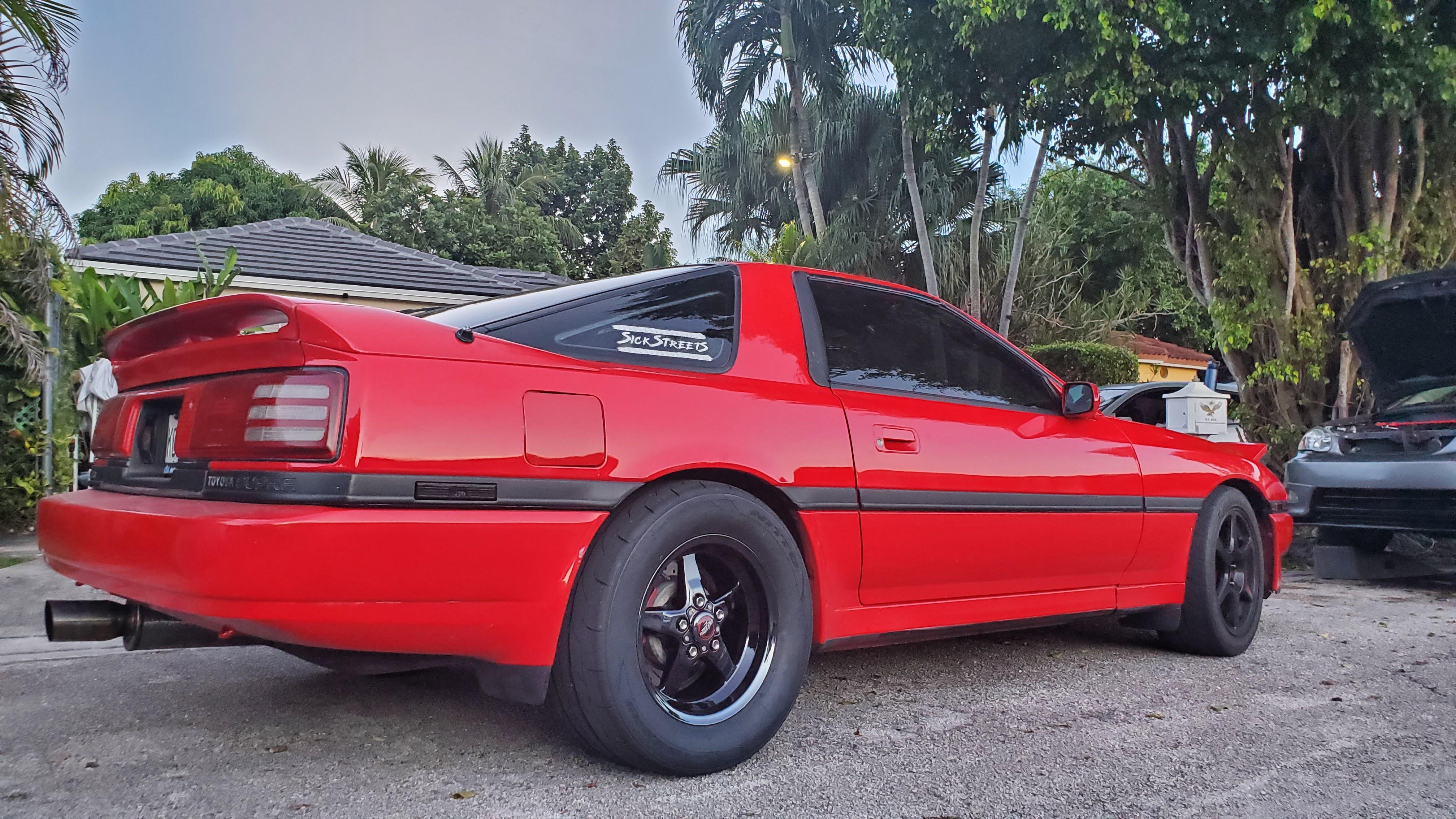 Midnight Racing Supra Rims Race Star wheels on my Supra!! Wrapped in Nitto NT555Rii Drag Radials ...