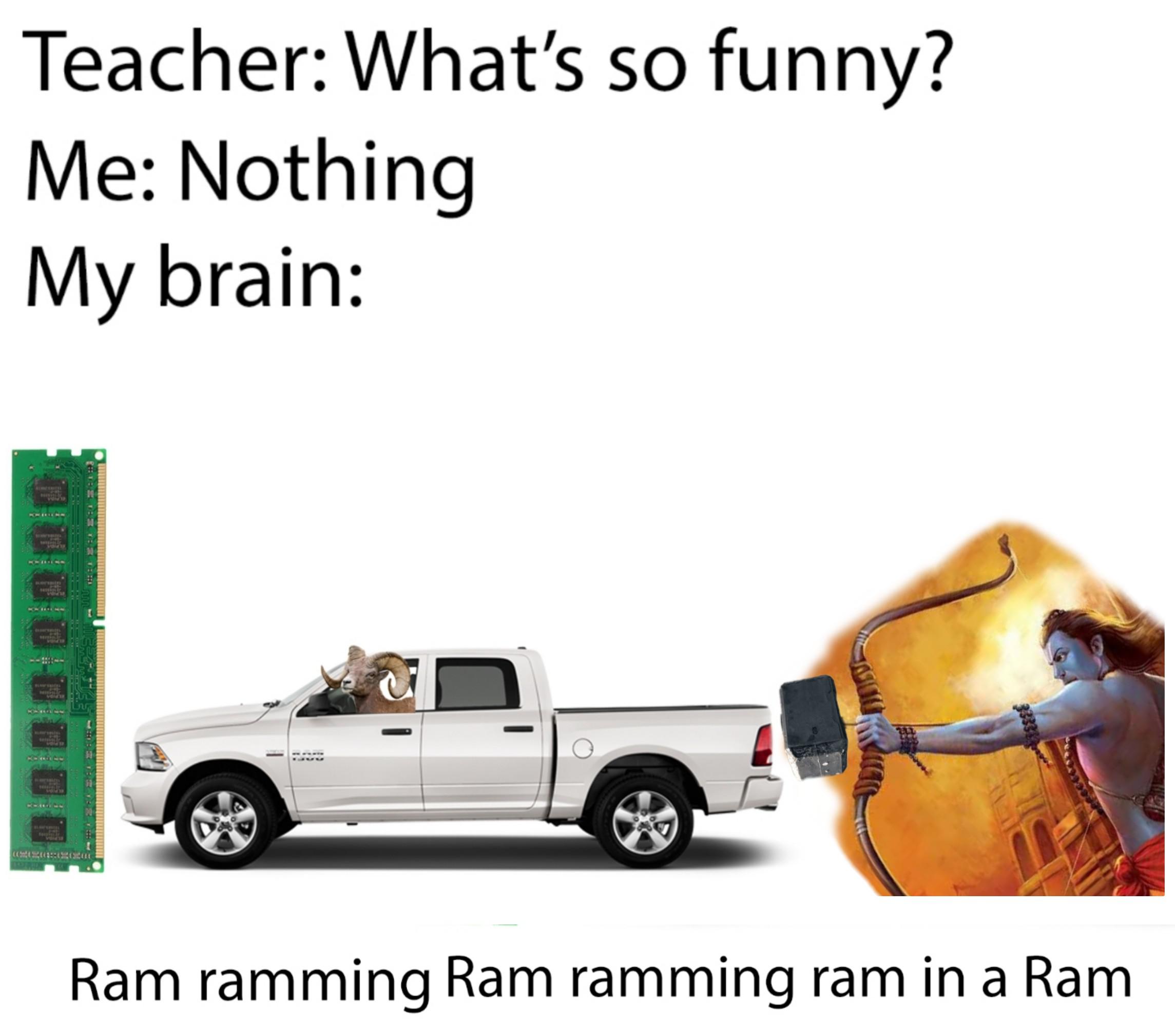 Ram Ramming Ram Ramming Ram in a Ram | Scrolller