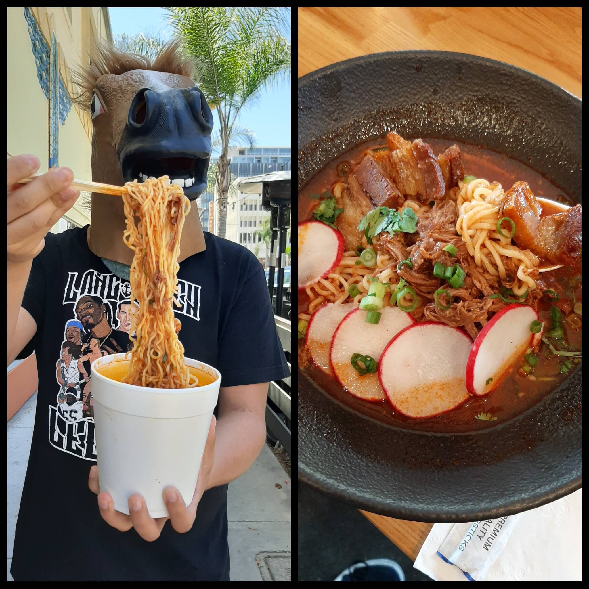 Ramen Birria!!!! Available at Long Beach Taco off 1st and Linden