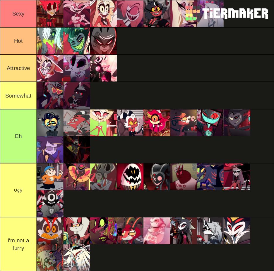 Ranking the attractiveness of hazbin hotel helluva boss characters