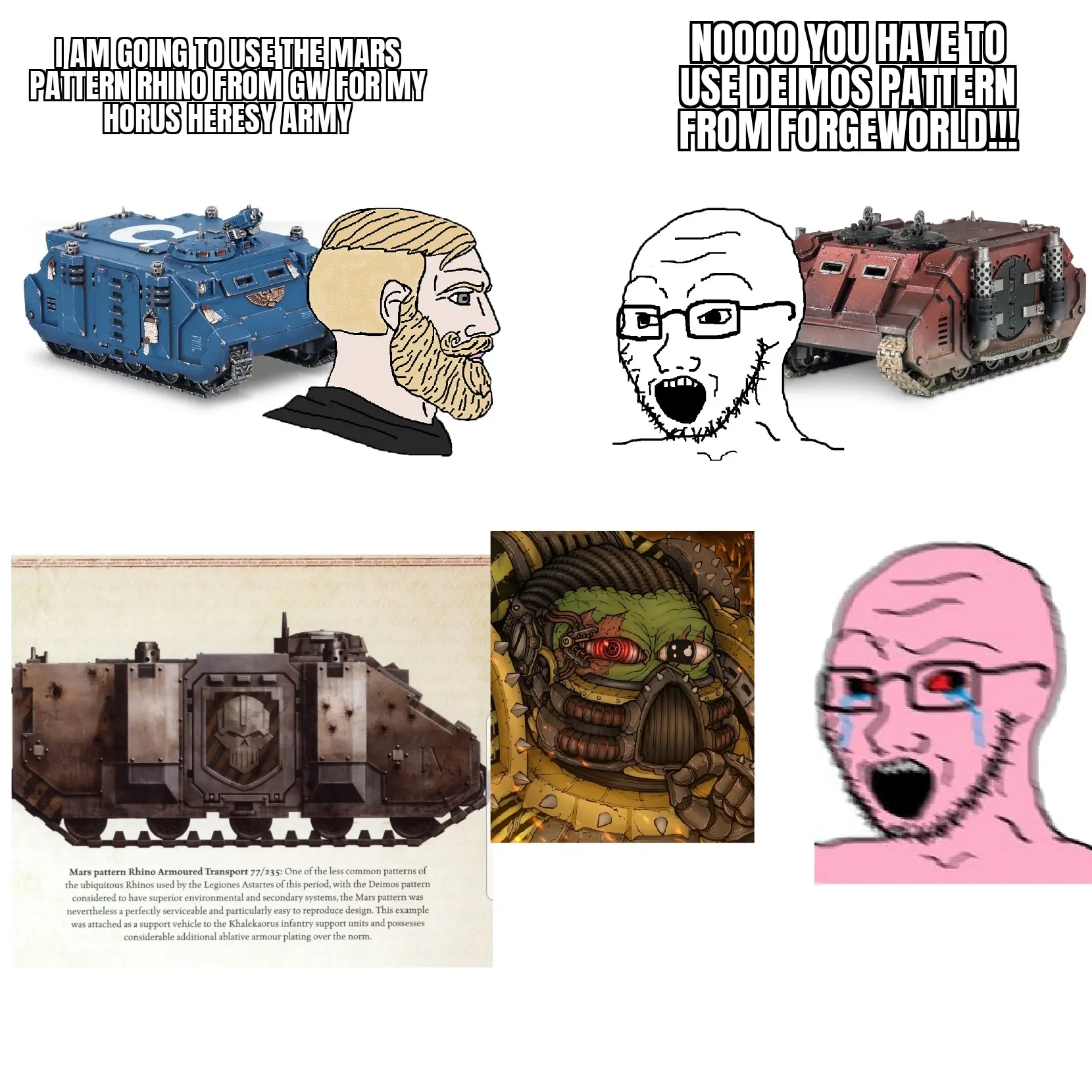 Heresy Pattern Remember Heresy Kings, Mars pattern vehicles are completely lore ...