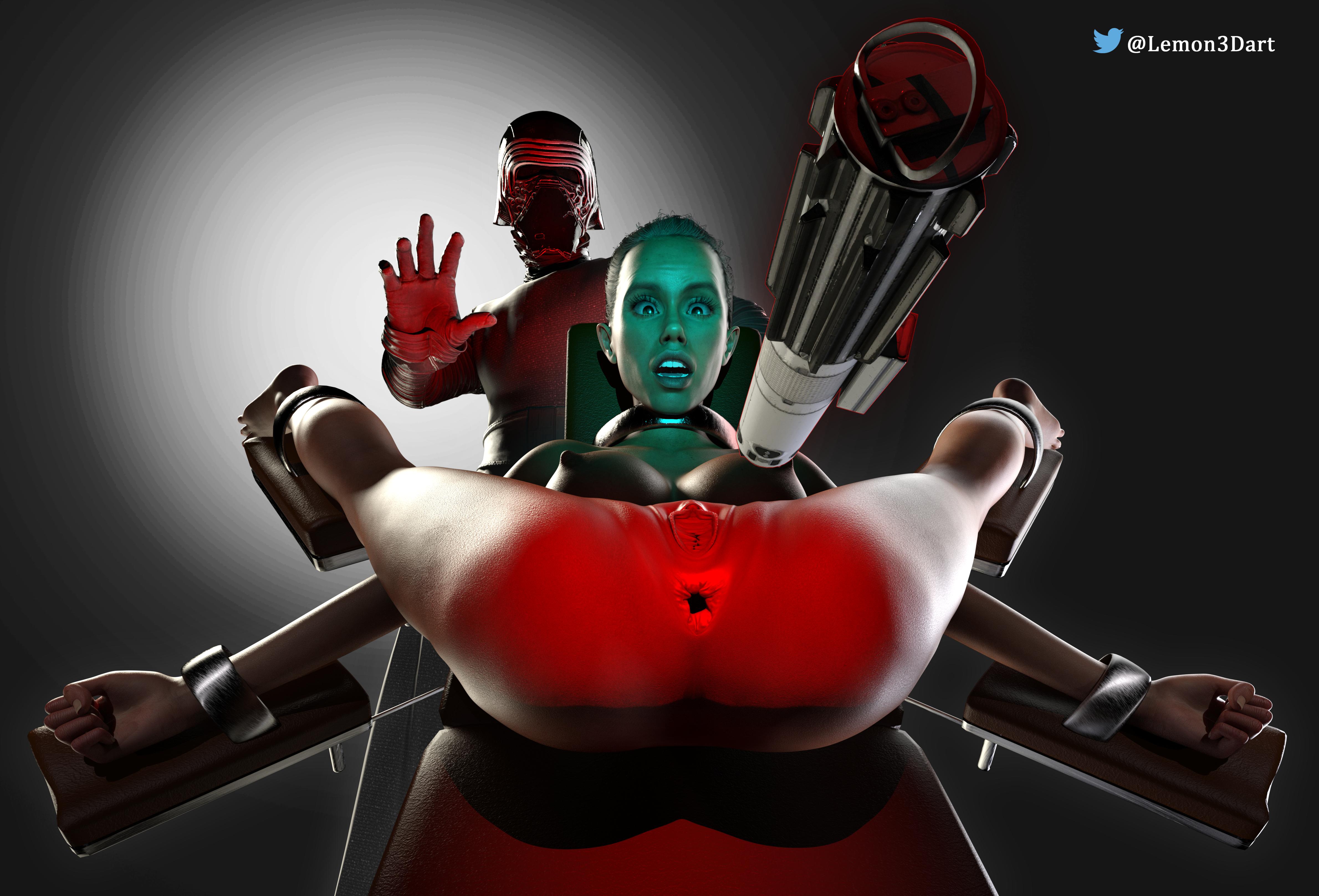 Rey BDSM interrogation 2 (Lemon3Dart) star wars Scrolller.