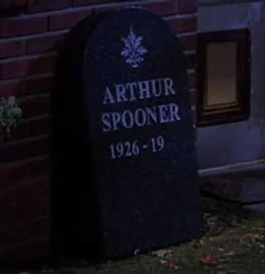 RIP Arthur Spooner. He survived his own headstone inscription by over ...