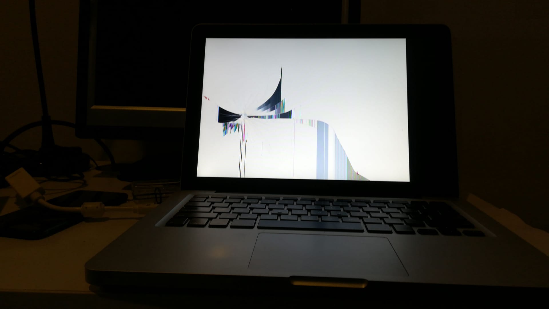Screen Ripp RIP screen. This happened in late November 2020 when leaving ...