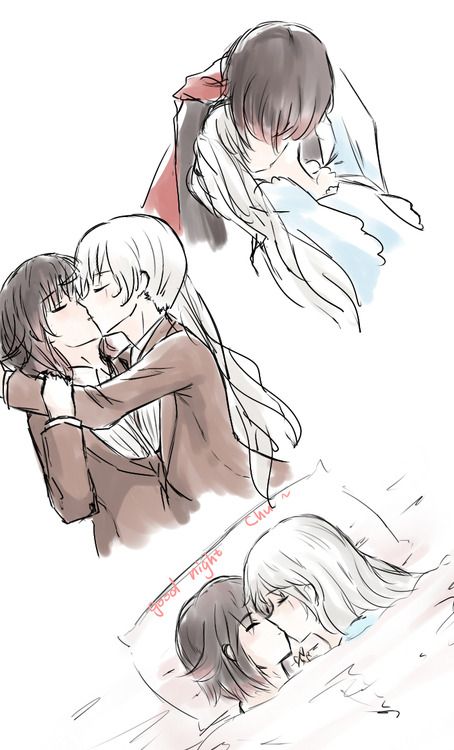 Ruby and Weiss kissing by aaa-abo.tumblr.com | Scrolller