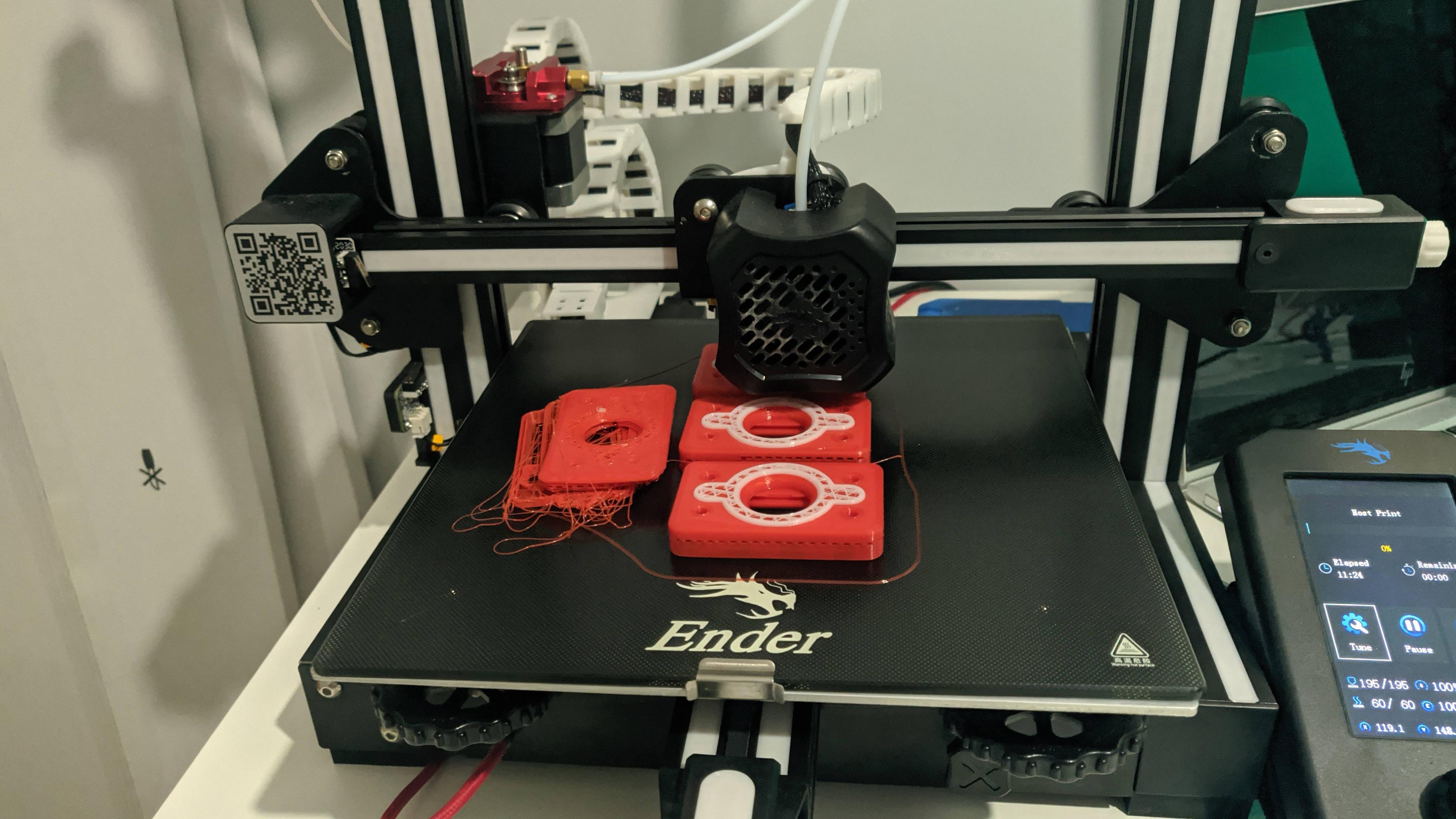 Salvaged 3 out of the 4 models at the filament change pause by using