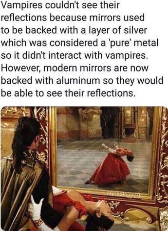 Science behind Vampire’s Reflection in mirror | Scrolller
