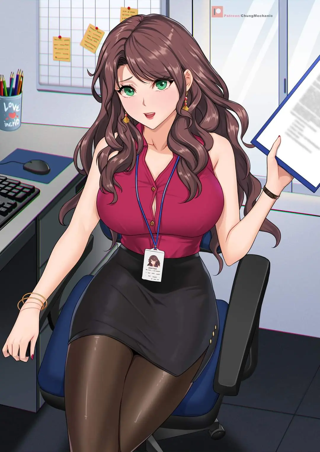 Secretary Dorothea. From my Fire Emblem Waifu Facebook group.