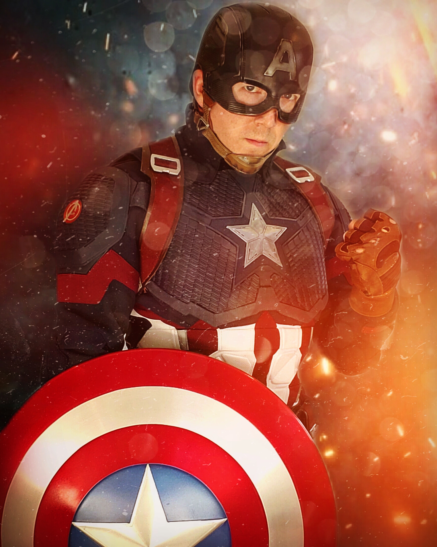 [Self] My Captain America Cosplay with effects - Really liked the ...