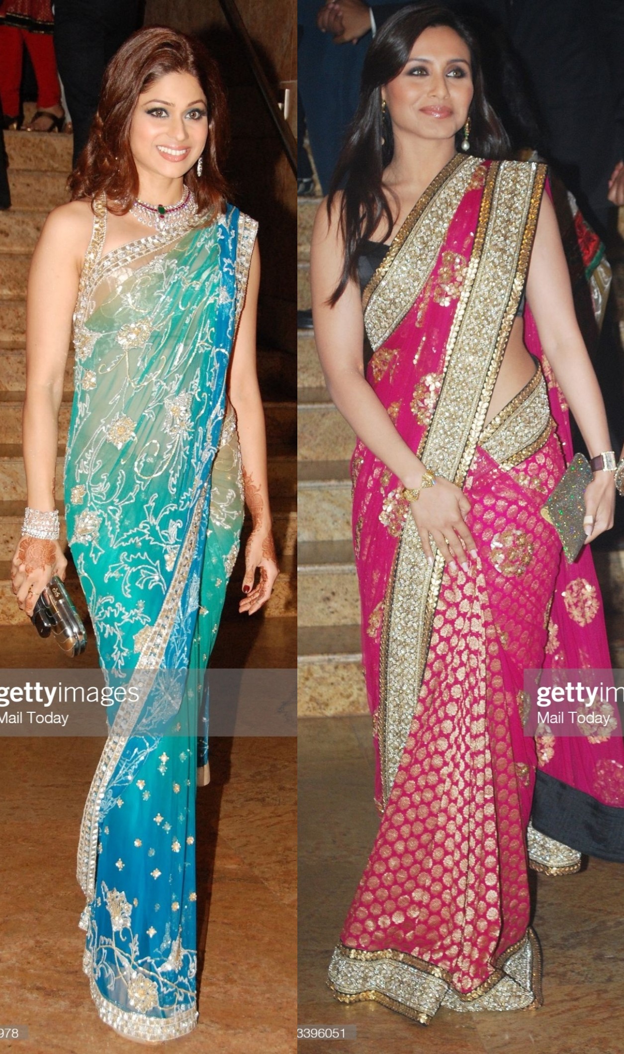 Shamita Shetty And Rani Mukerji At Shilpa Shetty S Wedding Reception Scrolller