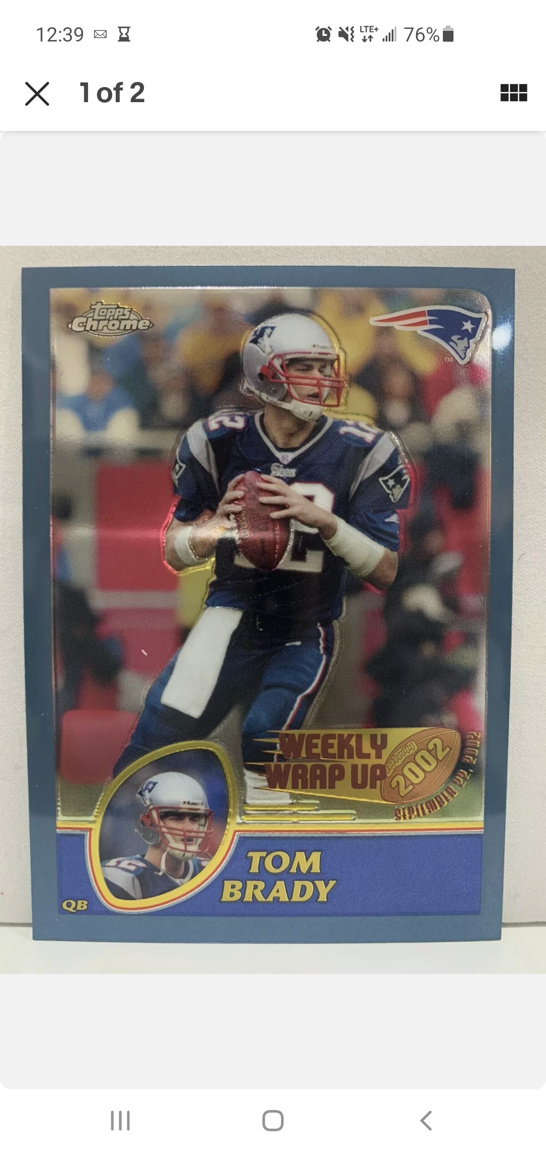 Signed Tom Brady Card Question. Scrolller