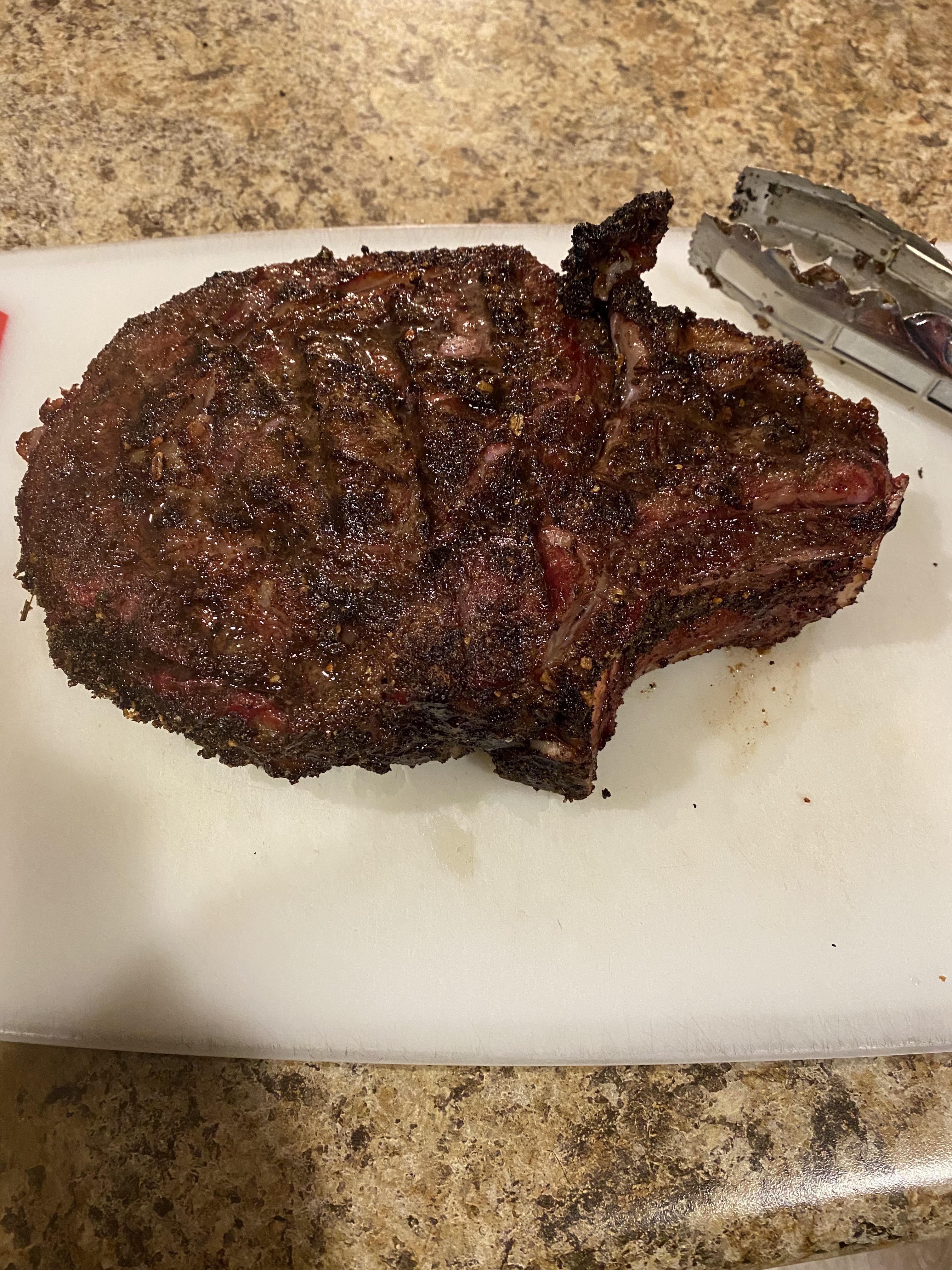 Small grilled beef rib roast! Scrolller