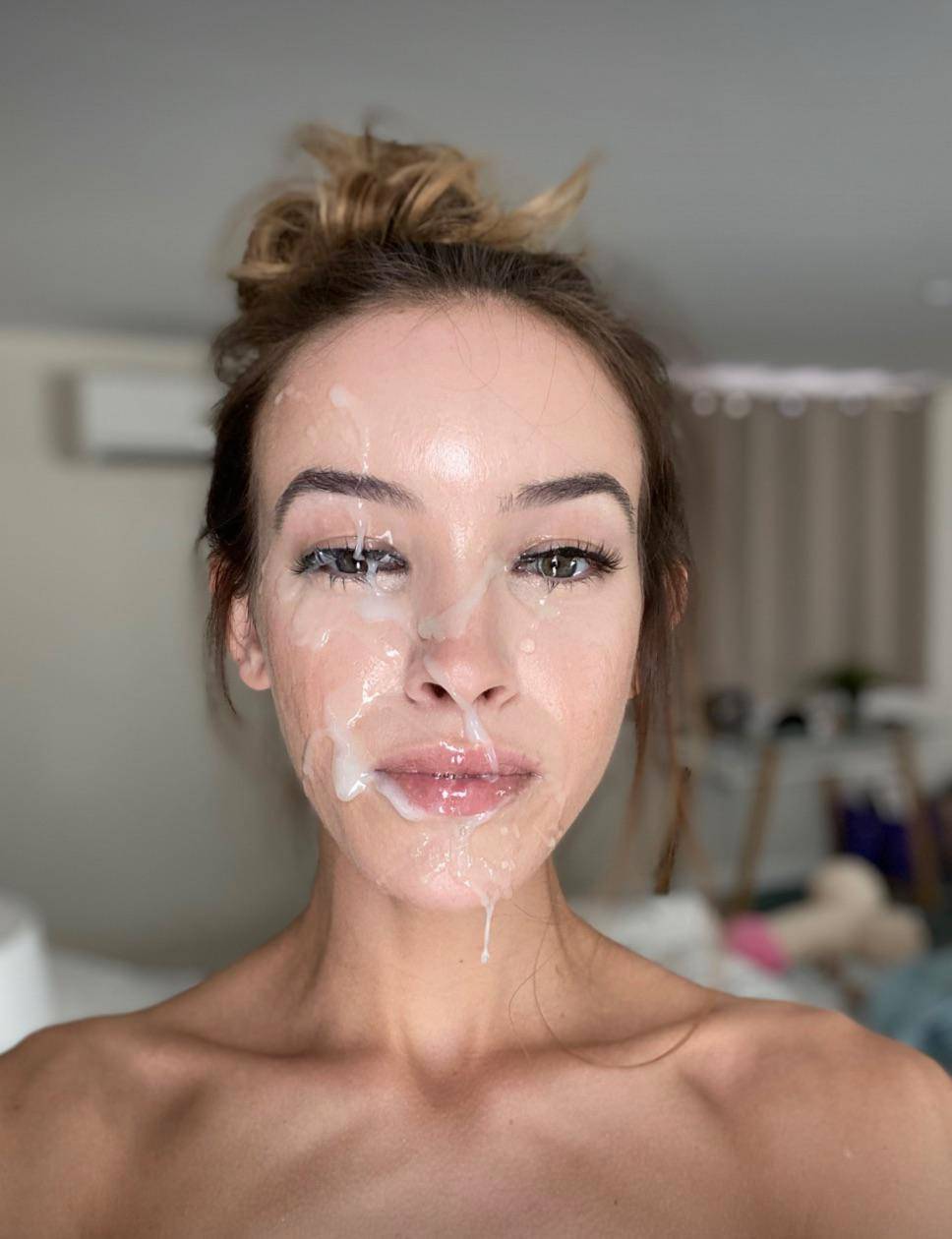 Charity Crawford got soaked 