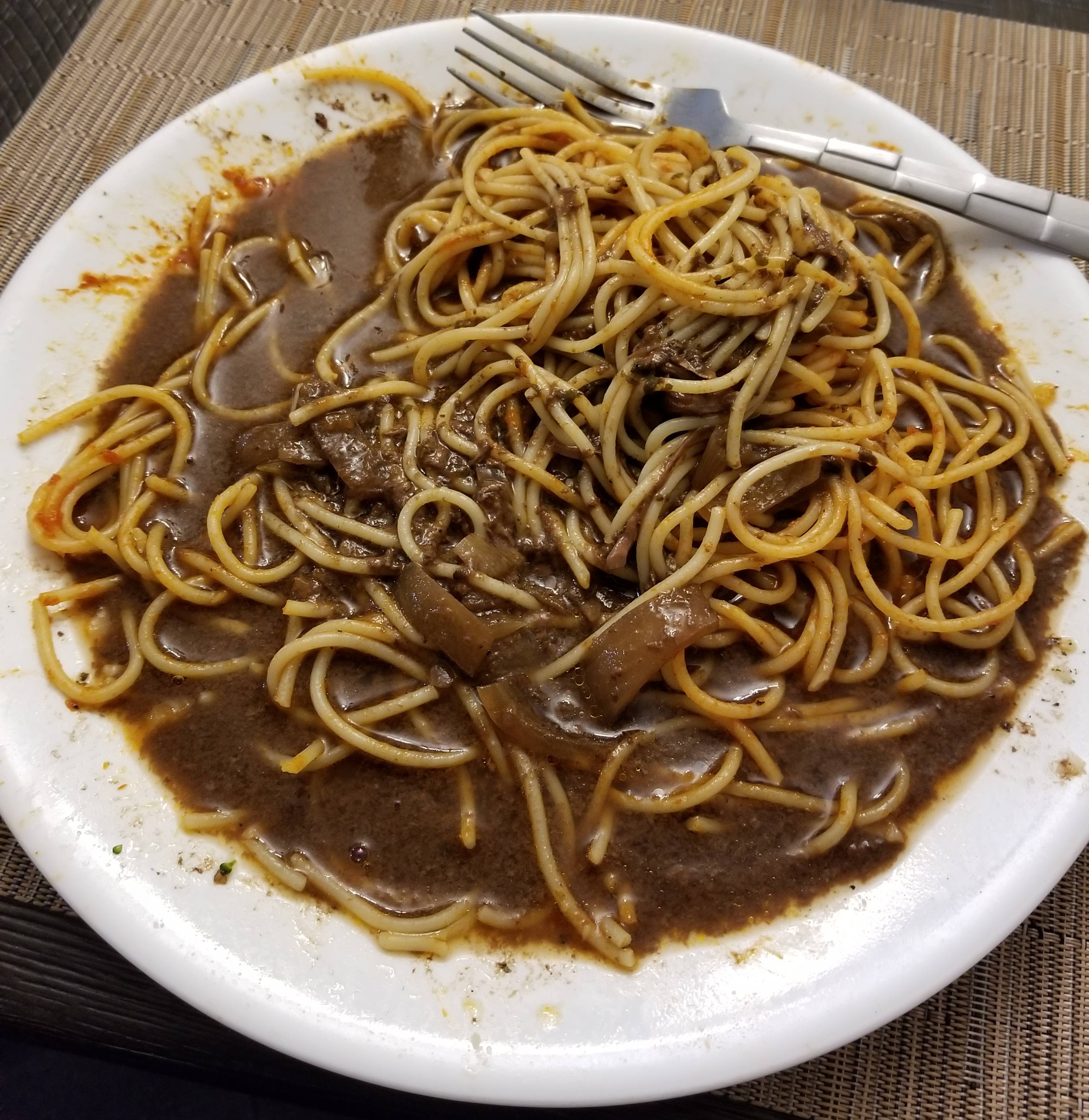 Spaghetti and pot roast au jus Scrolller