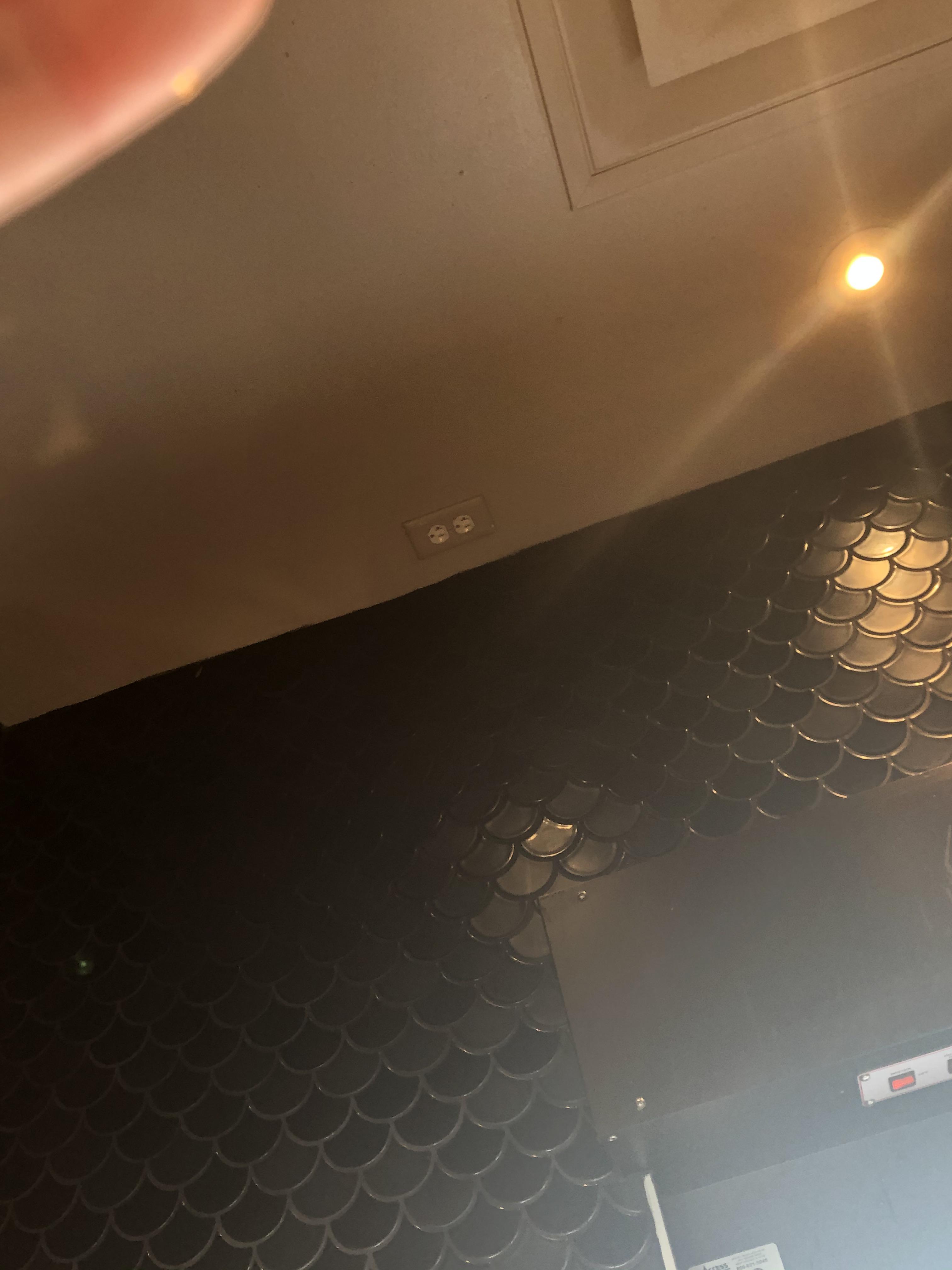 spotted on a starbucks drive thru ceiling | Scrolller